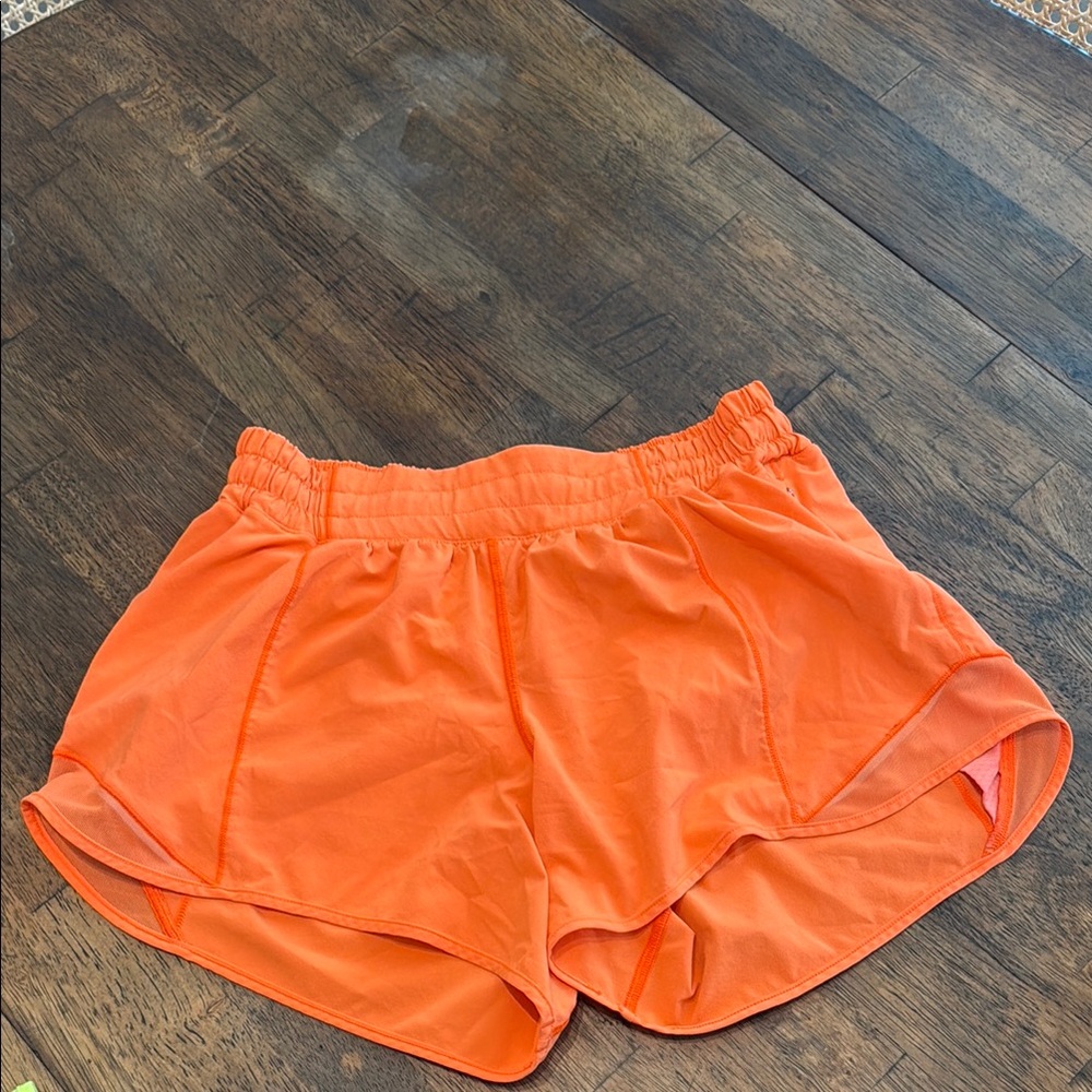 Women's Orange Athletic Shorts